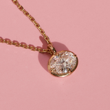 Zena Oval Lab Diamond Necklace