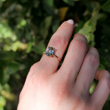 Ocean with Oval Teal Sapphire