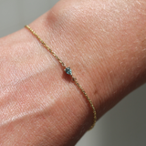 Eos Pear Shape Green Sapphire Bracelet