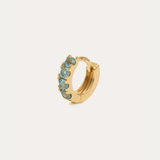 Big Blue Topaz Huggie Small