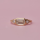 Velma with Lab Emerald Cut & Diamond Shape Diamonds