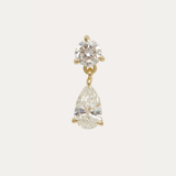 Galaxy Double Lab Diamond Drop Stud