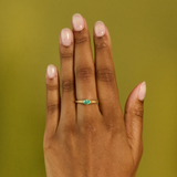Coco Ring with Colombian Emerald
