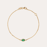Sol Marquise Emerald Bracelet