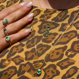 Emerald Snake Necklace