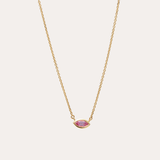 Sol Marquise Pink Sapphire Necklace