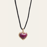 Oracle Necklace with Ruby Heart