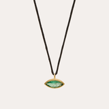 Olympia Necklace with Marquise Zambian Emerald