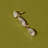 Galaxy Triple Lab Diamond Drop Stud