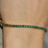 The 3ct Emerald Tennis Bracelet