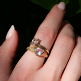 Lily with Oval Pink Sapphire