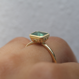 Esmeralda with Square Emerald Cut Emerald