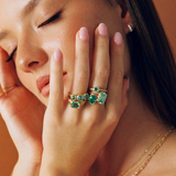 Zia Ring with Russian Emerald