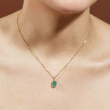 Scarab Necklace Malachite