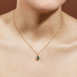 Scarab Necklace Malachite
