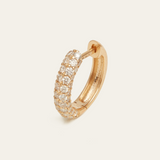 Chunky Pave Diamond Huggie Small