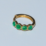Piccolo Emerald Huggie Medium