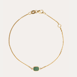 Tiny Scarab Bracelet Malachite