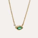 Sol Marquise Emerald Necklace
