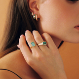 Zia Ring with Russian Emerald