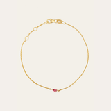 Eos Pear Shape Pink Sapphire Bracelet