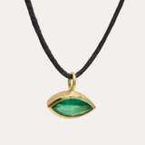 Olympia Necklace with Marquise Zambian Emerald