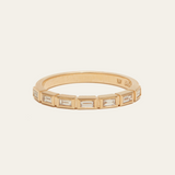Lucky Half Baguette Diamond Band