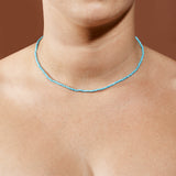 Tiny Turquoise Bead Necklace