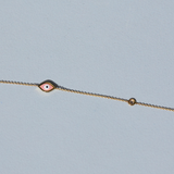 Pink Marquise Evil Eye Bracelet