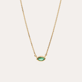 Sol Marquise Emerald Necklace