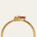 Lyra Pink Sapphire & Lab Diamond Ring