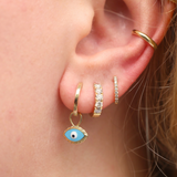 Big Evil Eye Drop Charm