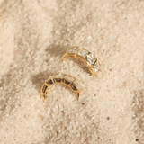 Asscher Cut Diamond Huggie Medium