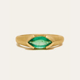 Athena with Marquise Zambian Emerald