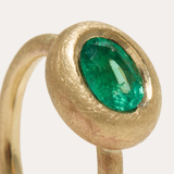 Palazzo Ring with Zambian Emerald