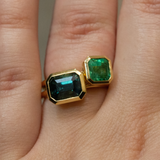 Esmeralda with Square Emerald Cut Emerald