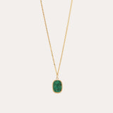Scarab Necklace Malachite