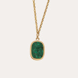 Scarab Necklace Malachite
