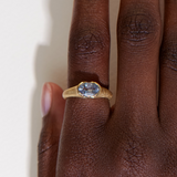 Selene Solitaire with 1.49ct Grey Sapphire