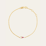 Lyra Pink Sapphire & Lab Diamond Bracelet