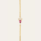 Lyra Pink Sapphire & Lab Diamond Bracelet