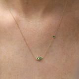 Sage Marquise Evil Eye Necklace