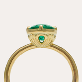 Venus Ring with Zambian Emerald