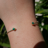 Gemini Emerald Cuff
