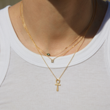 Green Marquise Evil Eye Necklace