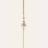 Lyra Pink Sapphire & Lab Diamond Bracelet