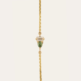 Lyra Green Sapphire & Lab Diamond Bracelet