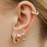 Puffy Heart Huggie Small