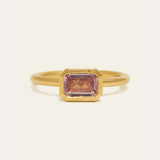 Dusk with 1.23ct Emerald Cut Pale Pink Sapphire