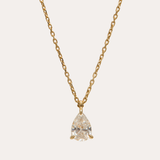 Asteria Pear Lab Diamond Necklace